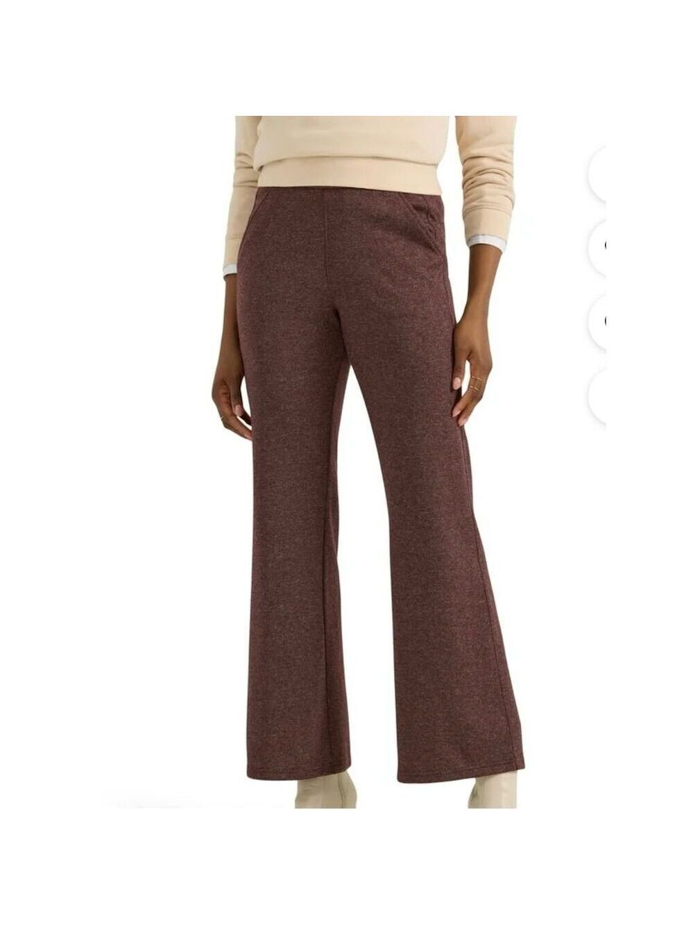 Lee Women's 2XL Brown Bootcut Pull On Pants Comfort Waistband